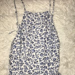 Blue and white floral Hollister dress